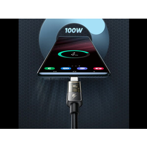 کابل سوپر فست شارژ و انتقال داده تایپ سی به تایپ سی 100 وات 1.2 متری مک دودو Macdodo CA-284 Type-C to Type-C Data Cable
