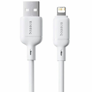 کابل فست شارژ USB به لایتنینگ 2.4 آمپردو متری بیسوس P10377702113-00
