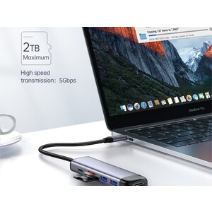 هاب شارژر تایپ سی 6 پورت مک دودو Mcdodo HU-7740 6 in 1 USB-C HUB