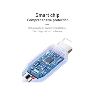 کابل شارژ تایپ سی به لایتنینگ 1.2 متری فست مک دودو MCDODO PD Fast Charge Type-c to Lightning 1.2M CA-729 دارای تراشه کنترل هوشمند