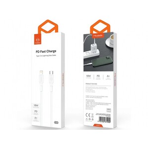 کابل شارژ تایپ سی به لایتنینگ 1.2 متری فست مک دودو MCDODO PD Fast Charge Type-c to Lightning 1.2M CA-729