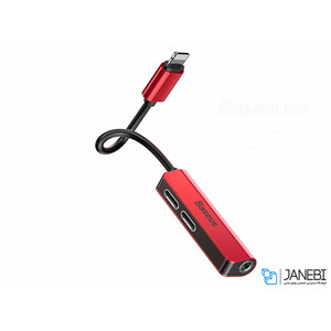 مبدل لایتنینگ به جک 3.5 میلی‌متری بیسوس Baseus Audio Converter L52