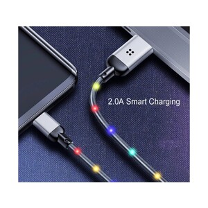 کابل تایپ سی رقص نور راک Rock R6 Type-C Cable 1M RCB0761
