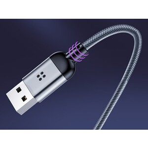 کابل تایپ سی رقص نور راک Rock R6 Type-C Cable 1M RCB0761