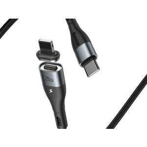 کابل آهنربایی دوسر تایپ سی سریع بیسوس Baseus Zinc Magnetic Type-C to iP PD 20W Cable 1m