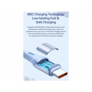 کابل سوپر فست شارژ یو اس بی به تایپ سی 100 وات مک دودو Mcdodo Type-C Super Charge Cable CA-184 1.2m