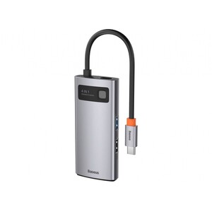 هاب 4 پورت بیسوس Baseus Metal Gleam 4 in 1 Multifunctional Type-C HUB 100W CAHUB-CY0G
