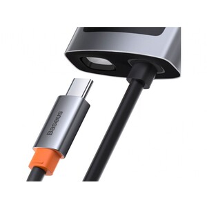 هاب 4 پورت بیسوس Baseus Metal Gleam 4 in 1 Multifunctional Type-C HUB 100W CAHUB-CX0G