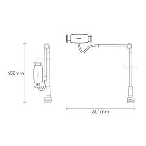 پایه نگهدارنده گوشی و تبلت بیسوس Baseus Otaku Life Rotary Adjustment Lazy Holder
