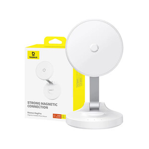 کیفیت هولدر موبایل مغناطیسی رومیزی بیسئوس Holder Baseus Magnetic Desktop Phone Stand MagPro self-adhesive (white)