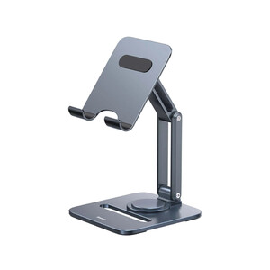 پایه نگهدارنده تبلت بیسوس Baseus Desktop Biaxial Foldable Metal Tablet Stand Rotatable Version Space Grey BS-HP006A B10431801811-00
