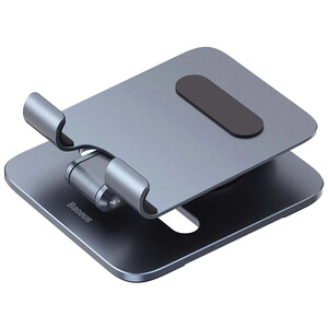 پایه رومیزی تبلت بیسوس Baseus Desktop Biaxial Foldable Metal Tablet Stand Rotatable Version Space Grey BS-HP006A B10431801811-00