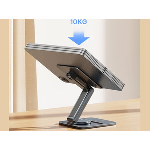 هولدر رومیزی باسئوس Baseus Desktop Biaxial Foldable Metal Tablet Stand Rotatable Version Space Grey BS-HP006A B10431801811-00