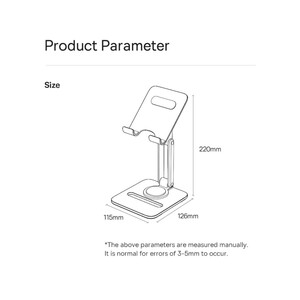 هولدر رومیزی تبلت 360 درجه بیسوس Baseus Desktop Biaxial Foldable Metal Tablet Stand Rotatable Version Space Grey BS-HP006A B10431801811-00