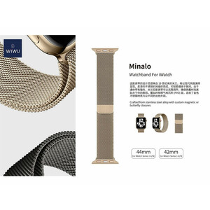 بند استیل اپل واچ 42 و 44 میلی‌متر ویوو Wiwu Minalo stainless steel Watch Band 42-44MM (255mm)