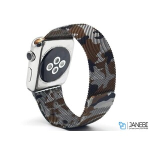 بند فلزی چریکی اپل واچ Apple Watch Milanese Loop Band 42/44mm