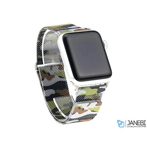 بند فلزی چریکی اپل واچ Apple Watch Milanese Loop Band 42/44mm
