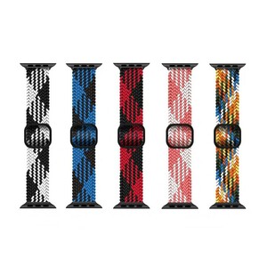 بند پارچه ای اپل واچ 38 و 40 میلی‌ متر گرین Green Apple Watch 38/40mm Braided Solo Loop Adjustable Strap