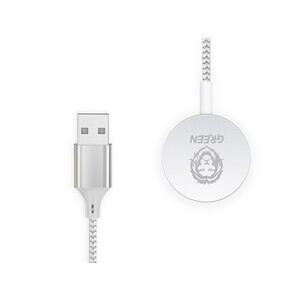کابل شارژ مگنتی اپل واچ 1.2 متری گرین Green Apple Watch Magnetic Charging Cable 1.2m