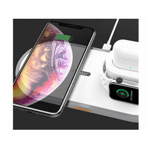 شارژر وایرلس سریع گوشی و اپل واچ و ایرپاد ارلدام Earldom ET-WC9 3in1 Wireless Charger