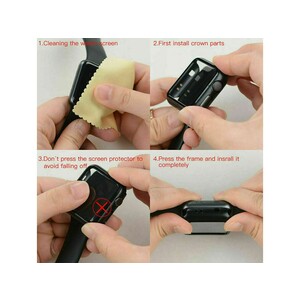 محافظ صفحه نمایش اپل‌واچ سری 7 راک Rock Integrated Protective Case And Film for Apple Watch 7 45mm