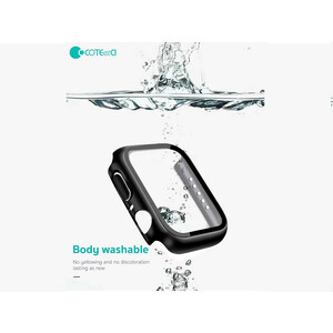 خرید قاب محافظ اپل واچ سری 7 کوتتسی Coteetci glass hard shell iWatch 7 25003-45