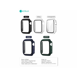 قاب محافظ اپل واچ سری 7 کوتتسی Coteetci glass hard shell iWatch 7 25003-45