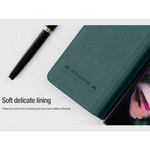 کیف محافظ سامسونگ زد فولد 5 نیلکین Nillkin Samsung Galaxy Z Fold 5/W24 Qin Pro leather case