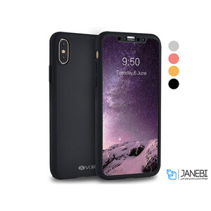 کاور گوشی ورسون آیفون مدل 360 درجه Vorson Ultra-thin 360 Full Protection Case iPhone X
