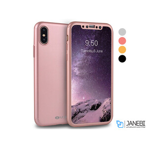 کاور گوشی ورسون آیفون مدل 360 درجه Vorson Ultra-thin 360 Full Protection Case iPhone X