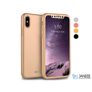 کاور گوشی ورسون آیفون مدل 360 درجه Vorson Ultra-thin 360 Full Protection Case iPhone X