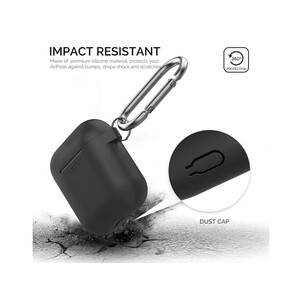 کاور ژله ای سیلیکونی قلاب دار ایرپاد AHA Style PT06WE Silicone jelly Case Airpods 2/1