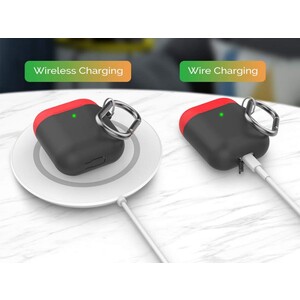 کاور سیلیکونی دو درب ایرپاد AHAStyle PT46 Case Airpods 1/2