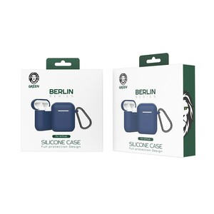 کاور سیلیکونی ایرپاد 1 و 2 اپل گرین Green Berlin Series Airpods/ Airpods 2 Silicone Case