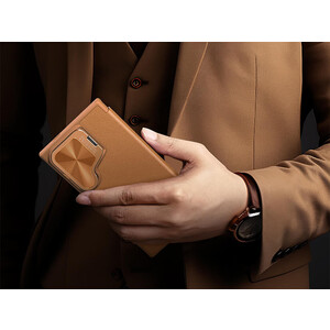 کاور کلاسوری سامسونگ اس 24 اولترا نیلکین Qin Prop Leather