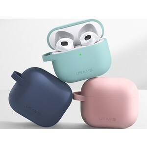 خرید کاور سیلیکونی ایرپاد 3 اپل برند یوسامز USAMS BH741 Protective TPU Case For AirPods 3