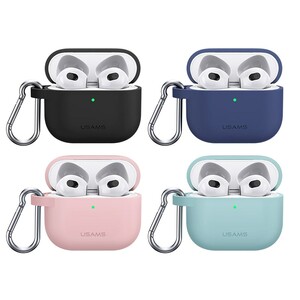 فروش کاور سیلیکونی ایرپاد 3 اپل برند یوسامز USAMS BH741 Protective TPU Case For AirPods 3
