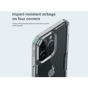 کیفیت قاب محافظ ژله ای آیفون 15 پرو مکس نیلکین Nillkin Nature TPU Pro Series case for Apple iPhone 15 Pro Max
