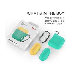 کاور سیلیکونی دو درب قلاب دار ایرپاد AHAStyle Ultra Airpods Case