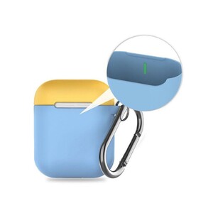 کاور سیلیکونی دو درب قلاب دار ایرپاد AHAStyle Ultra Airpods Case