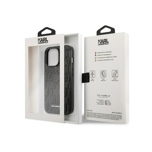 قاب چرمی آیفون 13 پرو طرح کارل برجسته CG Mobile iphone 13 Pro Karl Lagerfeld Leather Case