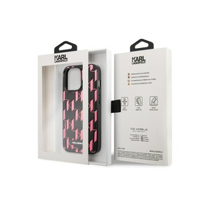 قاب چرمی آیفون 13 پرو طرح کارل برجسته CG Mobile iphone 13 Pro Karl Lagerfeld Leather Case