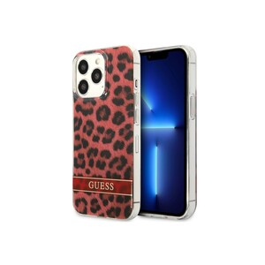 قاب محافظ براق آیفون 13 پرو طرح پلنگی CG Mobile iphone 13 Pro Guess Leopard Hard Case