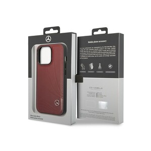 قاب چرمی آیفون 14 پرو طرح مرسدس بنز Mercedes-Benz Leather Case
