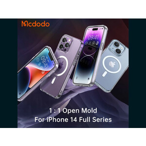 قاب محافظ نیمه شفاف مگ سيف مک دودو مدل Mcdodo Crystal PC-3091 برای Apple iPhone 14 Plus
