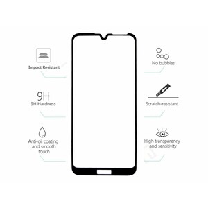 گلس و محافظ تمام صفحه Mletubl Full Glass For Huawei Y6 Pro 2019