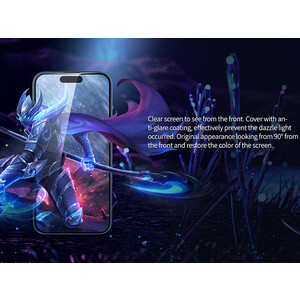 خرید محافظ صفحه نمایش شیشه ای حریم شخصی نیلکین آیفون 14 پرو Nillkin Apple iPhone 14 Pro Guardian full coverage privacy tempered glass