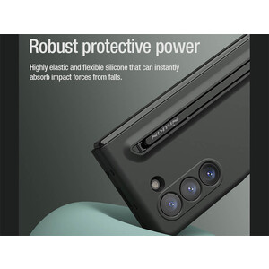 کیفیت قاب محافظ سامسونگ زد فولد 5 نیلکین Nillkin Flex Pure Fold S-Pen Version protective cover case for Samsung Galaxy Z Fold 5 ,W24