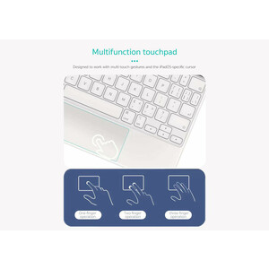 قیمت کیف کیبورددار آیپد پرو 11 و آیپد ایر 5 کوتتسی Coteetci Apple official iPad smart control keyboard case 64010-BK