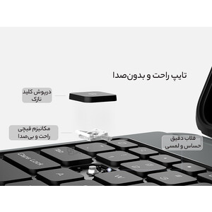 خرید کیف بامپر و کیبوردار  آیپد پرو 12.9 اینچ نیلکین Nillkin Apple iPad Pro 12.9 2020/2021 Bumper Combo Keyboard Case